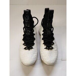 Nike Lebron Graffiti 15 Basketball Shoes Youth 5Y White Black Flyknit A06176-100